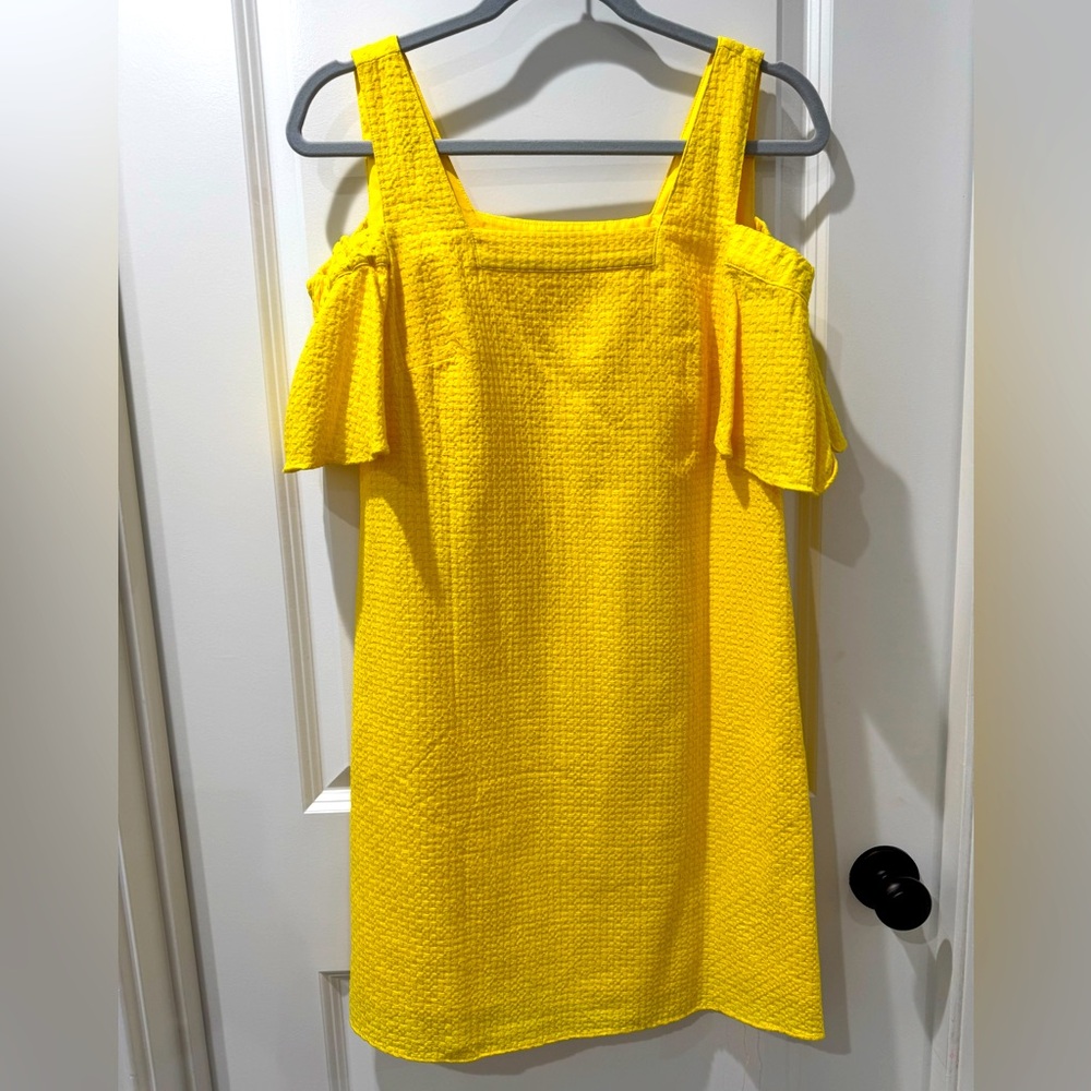 Bright Yellow Off-Shoulder Dress in good condition